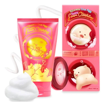 Пенка для умывания Elizavecca Clean Piggy Pink Energy Foam Cleansing 120 мл фото 3