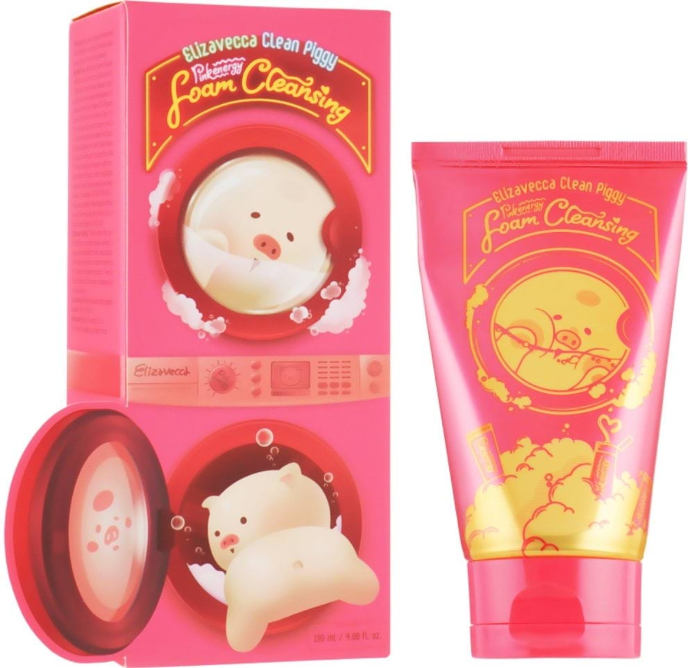 Пінка для вмивання Elizavecca Clean Piggy Pink Energy Foam Cleansing 120 мл