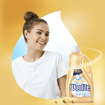 Засіб для прання Woolite для світлих та білих тканин з Кератином 3.6 л фото 1