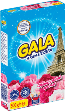 Стиральный порошок Gala Аква-Пудра Французский аромат 300 г фото 1