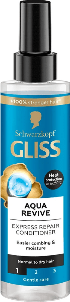 Экспресс-кондиционер Gliss Aqua revive для увлажнения сухих и нормальных волос 200 мл