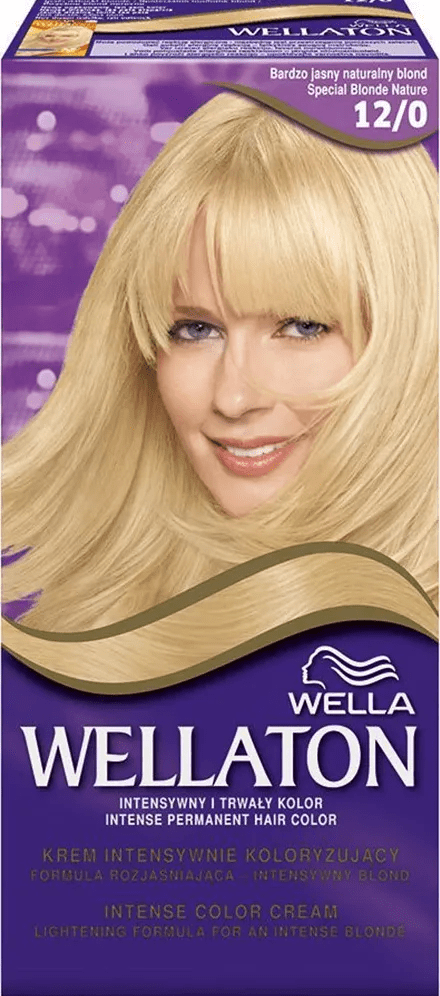 Устойчивая крем-краска для волос Wellaton Светлый натуральный блондин 12/0