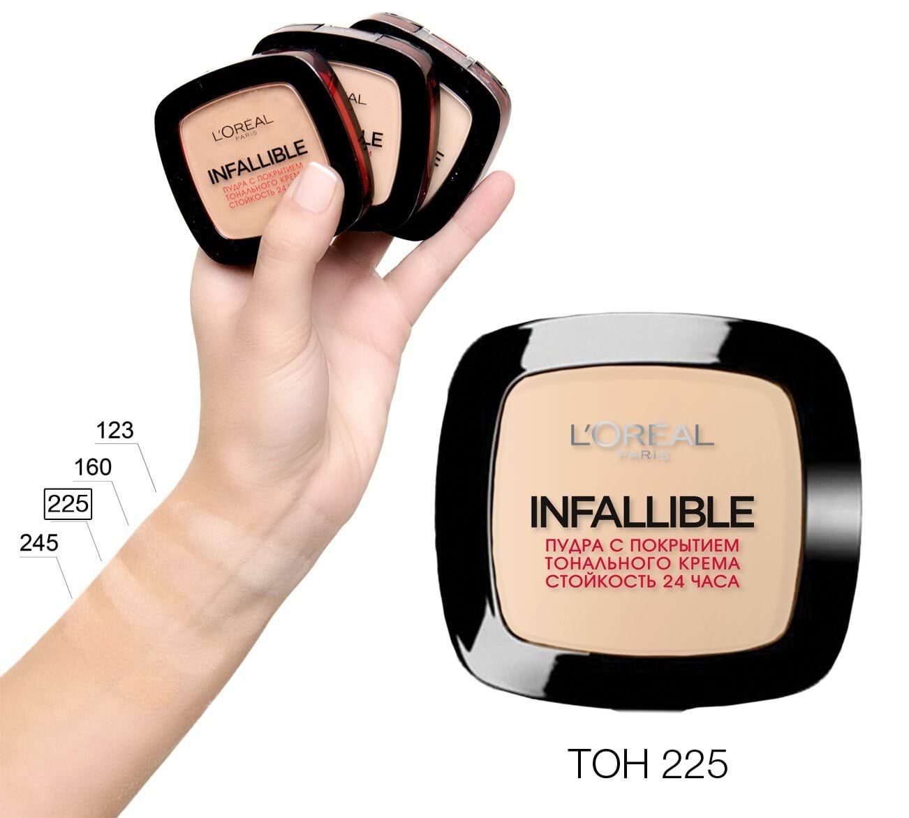Компактна пудра для обличчя L'Oréal Paris Infaillible 24h, 9 г