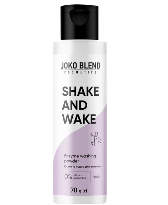 Пудра для вмивання м'яка ензимна Joko Blend  Shake&Wake, 70г