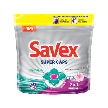 Капсули для прання SAVEX Capsules 2in1 Fresh 14 шт
