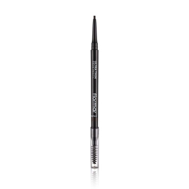 Олівець для брів автоматичний зі щіточкою FLORMAR ULTRA THIN BROW PENCIL DARK BROWN, 0.14 г