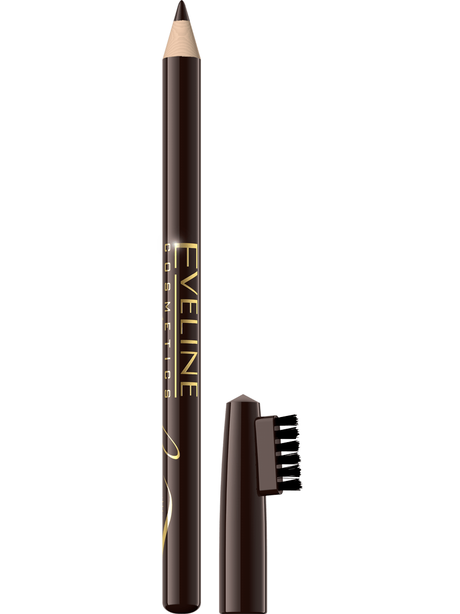 Олівець для брів контурний Eveline EYEBROW PENCIL medium brown 6 г