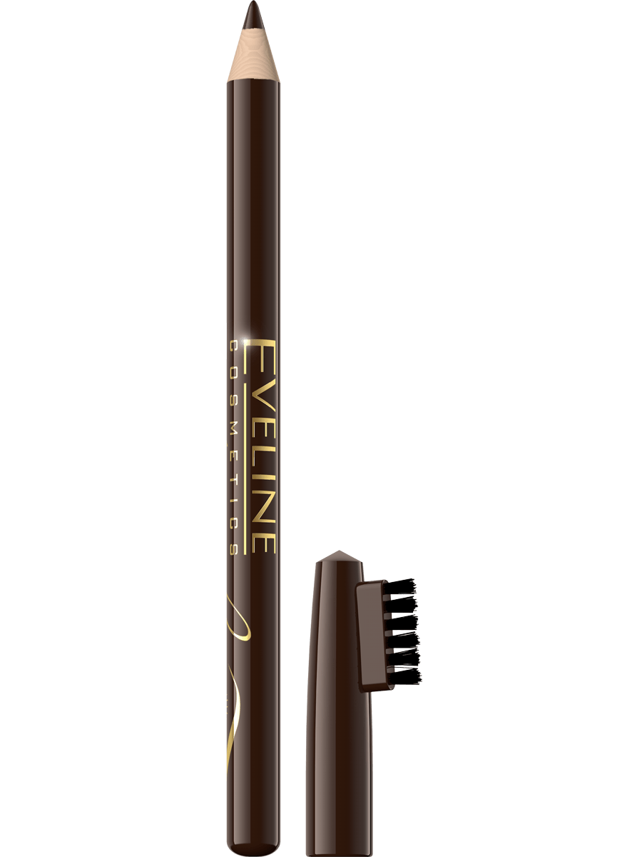 Карандаш для бровей контурный Eveline EYEBROW PENCIL Soft Brown 6 г