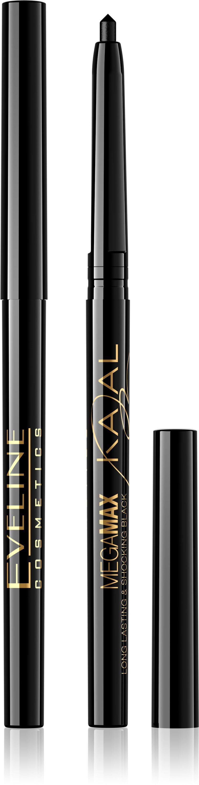 Олівець для глаз автоматичний Eveline Mega Max Kajal чорний 4 г