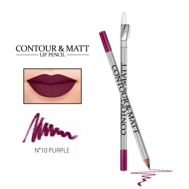 Карандаш для губ с точилкой CONTOUR & MATT №10 Purple 2 г