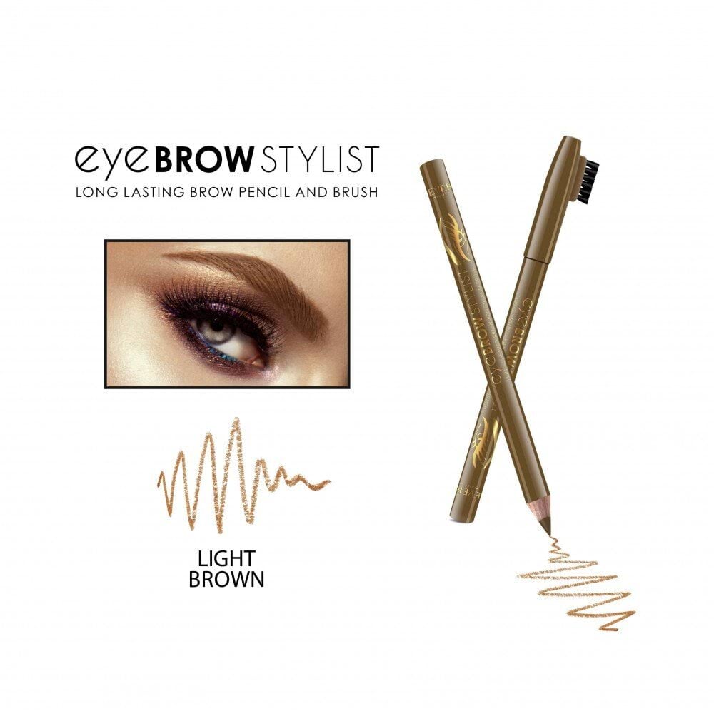 Карандаш с щеточкой для бровей EYE BROW STYLIST ТЕМНО СВЕТ КОРИЧНЕВЫЙ, 1.2г