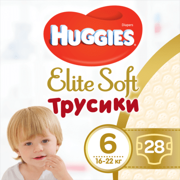 Huggies трусики Pants Elite Soft 6 Mega, 28шт