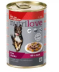 Ккорм для собак кусочки NutriLove с говядиной, печенью и овощами в желе, 415 г
