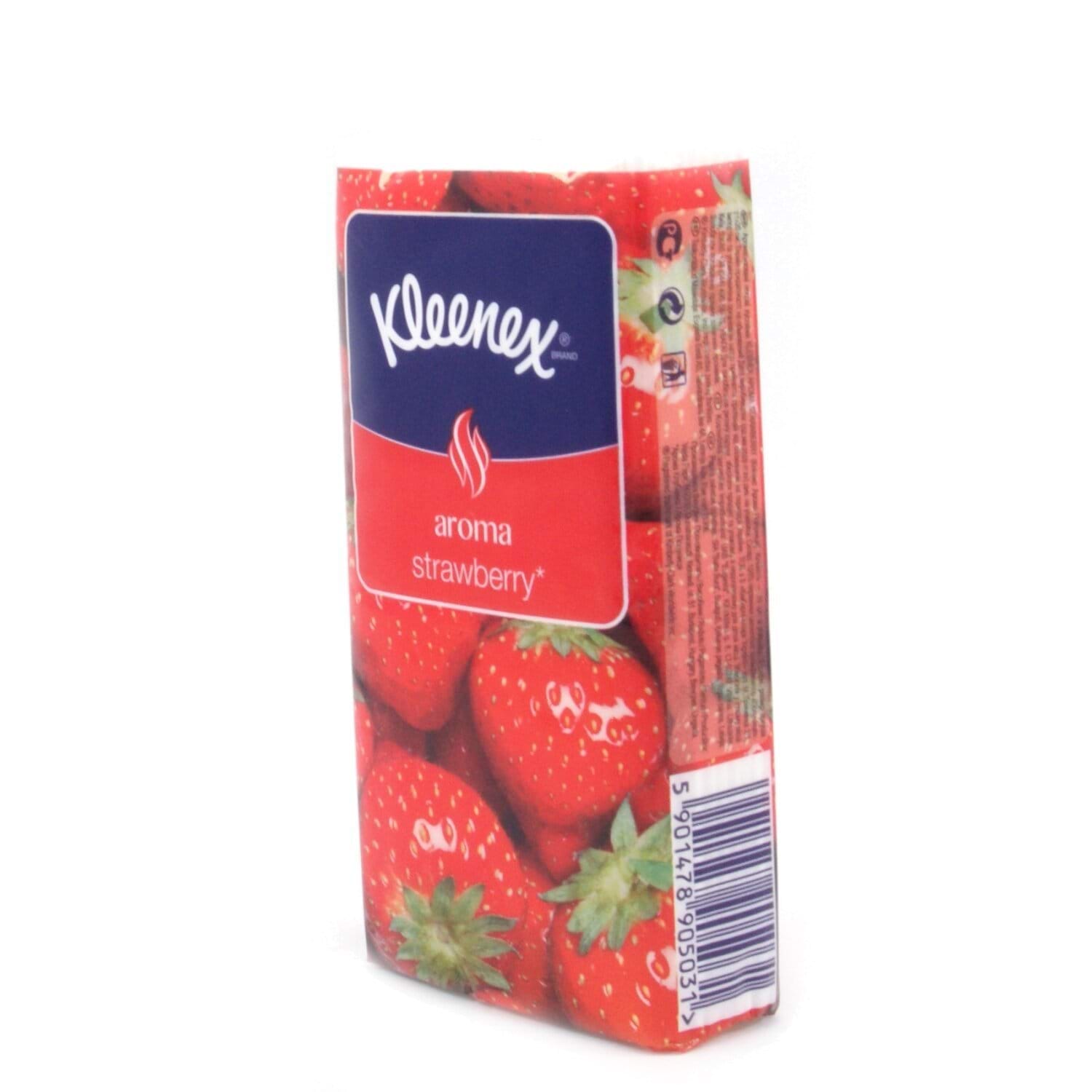 Платочки ароматизированные Kleenex Клубника, 10 шт