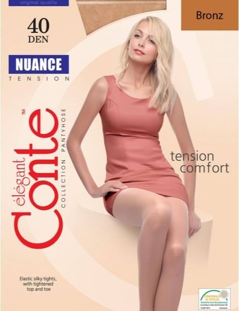 Колготки жіночі NUANCE 40, р.2, Bronz