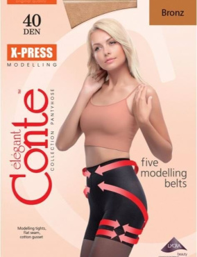 Колготки жіночі X-PRESS 40, р.2, Bronz