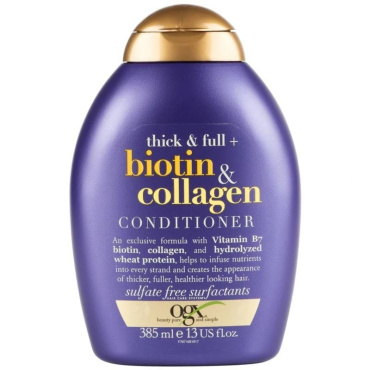 Кондиціонер Ogx Biotin & Collagen для позбавлених об'єму і тонкого волосся з біотином і колагеном 385 мл