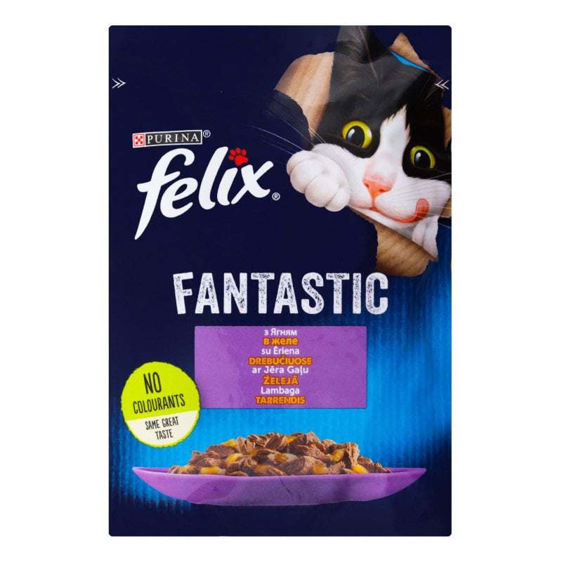 Корм для кошек Felix Fantastiс ягня, 85 г