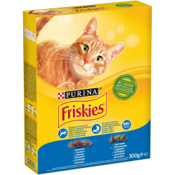 Корм для кошек Friskies с лососем и овощами, 300 г