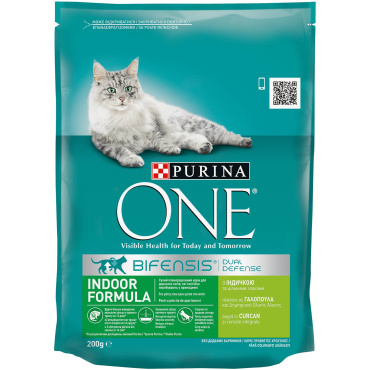Корм сухий для котів Purina ONE Indoor, 200 г