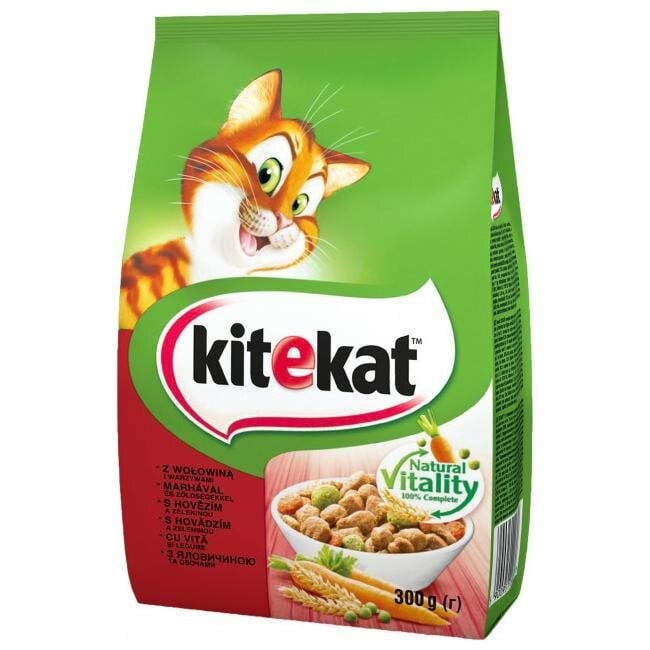 Корм сухой Kitekat Говядина с овощами, 300гр