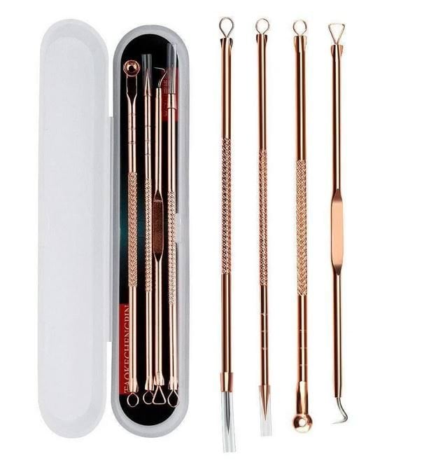 Косметологічний набір з 4-х предметів для видалення акне та вугрів, 1 шт