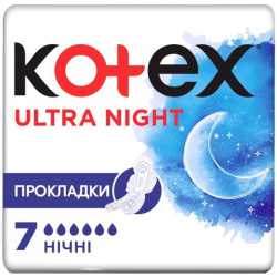 Гигиенические прокладки Коtex Ultra Dry Night 7 шт