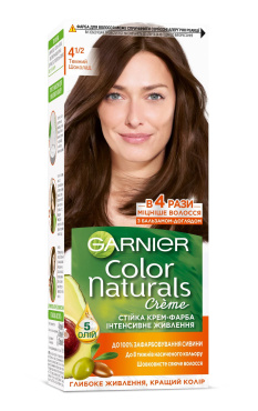 Фарба для волосся Garnier Color Naturals відтінок 4½ Темний шоколад фото 1