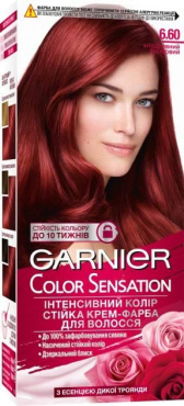 Фарба для волосся Garnier Color Sensation відтінок №6.60 Інтенсивний рубіновий фото 1