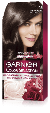 Краска для волос Garnier Color Sensation оттенок 3.0 Королевский кофе фото 1