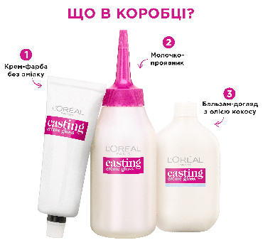 Крем-краска для волос без аммиака L'Oreal Paris Casting Creme Gloss оттенок 210 Черный перламутровый, 180 мл фото 2