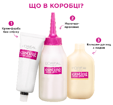 Крем-фарба для волосся без аміаку L'Oreal Paris Casting Creme Gloss відтінок 810 Світло-русявий перламутровий, 180 мл фото 2