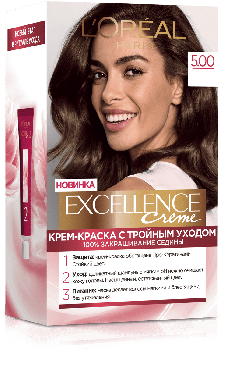 Фарба для волосся L'Oréal Paris Excellence Crème відтінок 5.00 Шоколадний