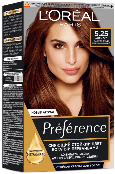 Фарба для волосся L’Oréal Paris Preference відтінок 5.25 Антигуа каштановий перламутровий 174 мл