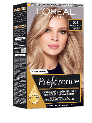 Цвет для волос L'Oréal Paris Preference оттенок 8.1 Копенгаген. Светло-русый пепельный