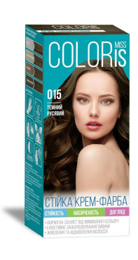 Краска для волос Miss Coloris 015 Темный русый