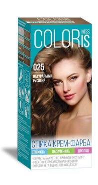 Краска для волос Miss Coloris 025 Натуральный русый