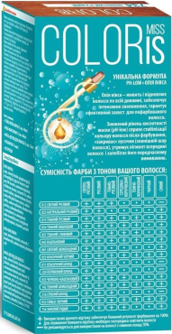 Краска для волос Miss Coloris 033 Красно-каштановый фото 1