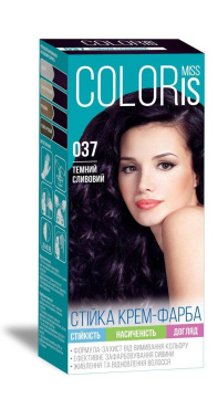 Краска для волос Miss Coloris 037 Темный сливовый