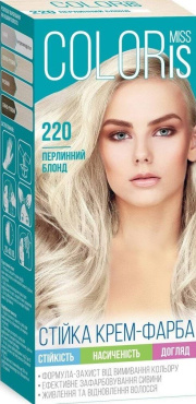 Краска для волос Miss Coloris 220 жемчужный блонд