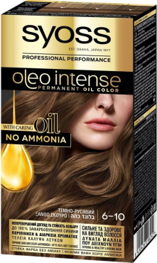 Краска для волос SYOSS Oleo Intense 6-10 без аммиака темно русый