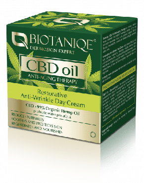 Крем Biotaniqe CBD Oil дневной для лица антивозрастной с канабидиолом, 50мл