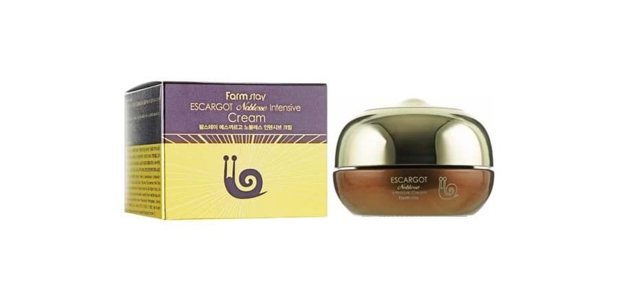 Крем для обличчя FarmStay від перших зморшок з екстралм королівського равлика Escargot Noblesse, 50 мл