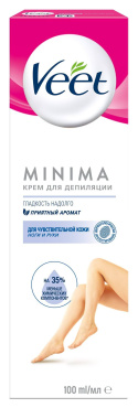 Крем для депиляции для чувствительной кожи Veet MINIMA 100 мл фото 9