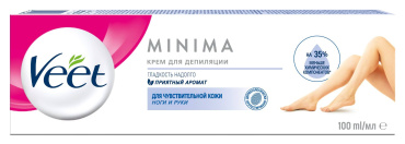 Крем для депіляції для чутливої шкіри Veet MINIMA 100 мл