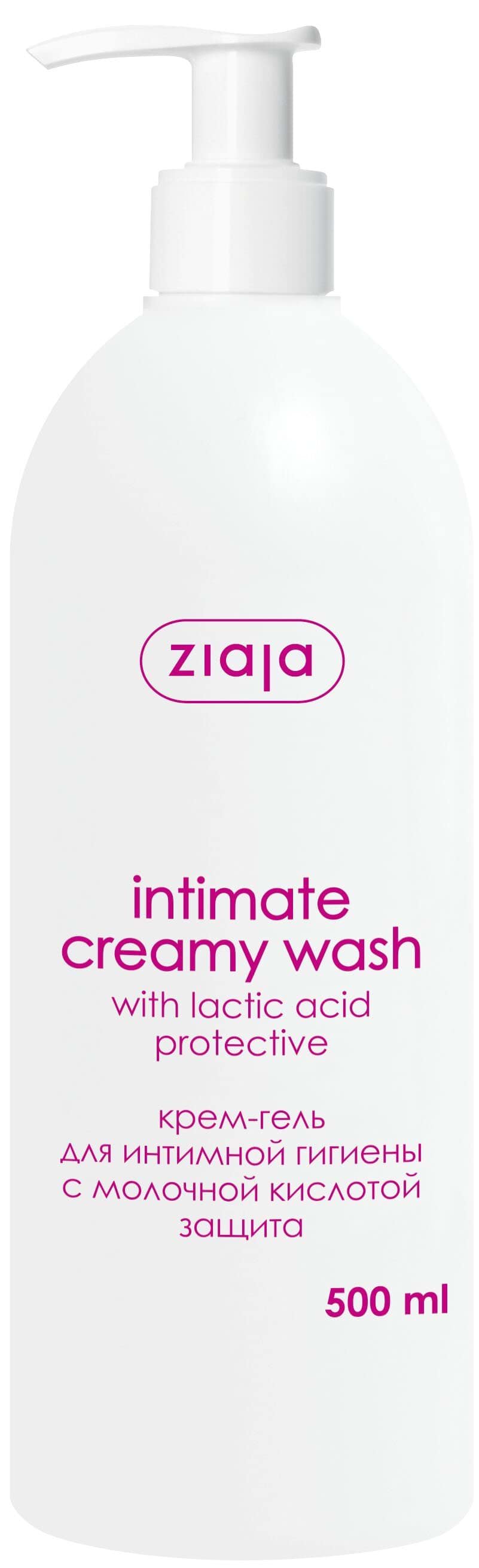 Крем-гель для интимной гигиены Ziaja с молочной кислотой 500мл