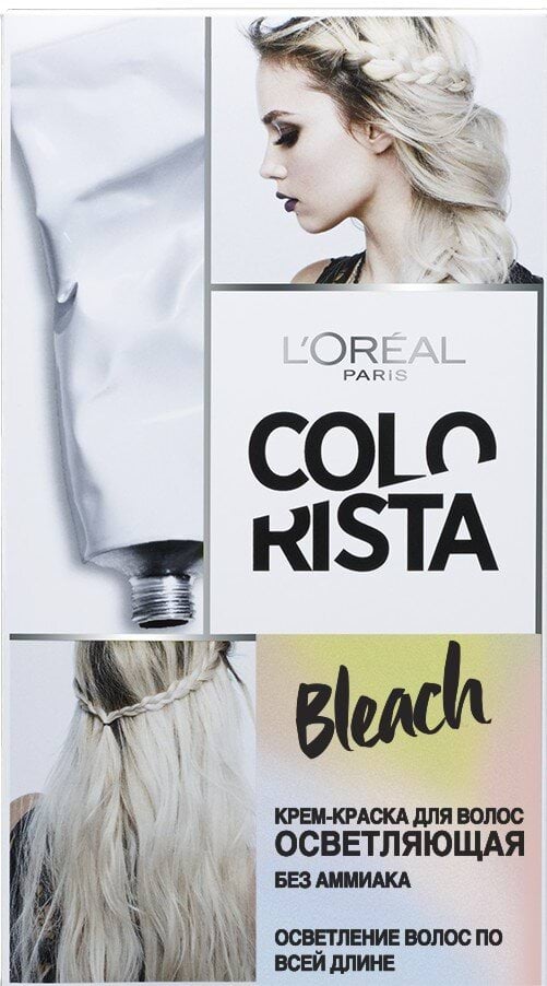 Крем-Фарба для волосся освітлююча L’Oréal Paris Colorista Bleach, 25 мл; 75 мл; 22 гр; 54 мл