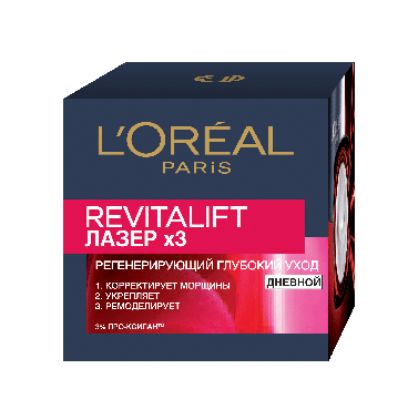 Крем L’Oréal Paris Skin Expert Ревіталіфт Лазер Х3 денний догляд для всіх типів шкіри, 50 мл