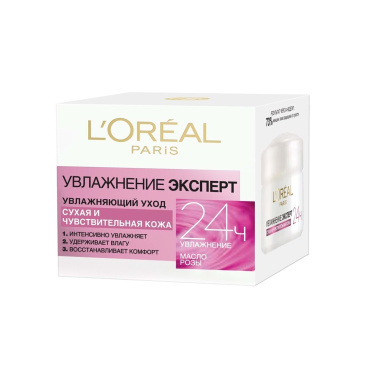 Крем L’Oréal Paris Skin Expert Зволоження Експерт денний догляд для сухого і чутливого типу шкіри, 50 мл фото 1