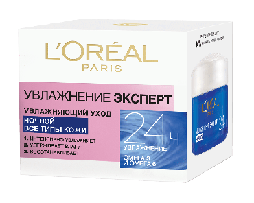 Крем L’Oréal Paris Skin Expert Зволоження Експерт нічний догляд для всіх типів шкіри, 50 мл